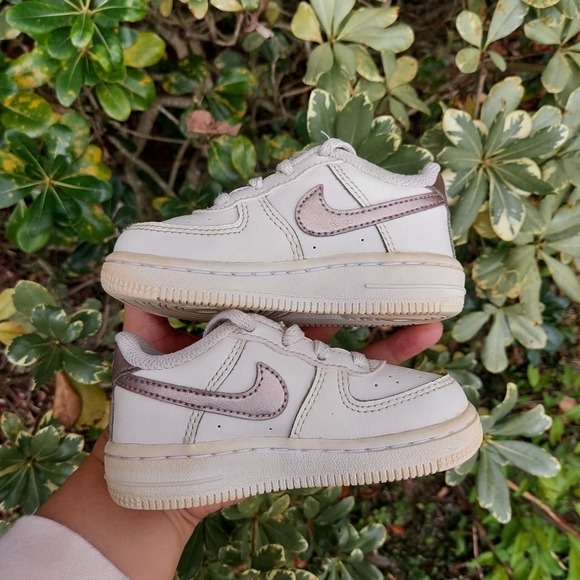 Nike Other - NIKE Air Force 1 Phantom Metallic Pink Bronze White sz 6C toddler/baby